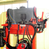 Tecnospra Europa. Unit of loading, transfer and agitation with hydraulic membrane pump.