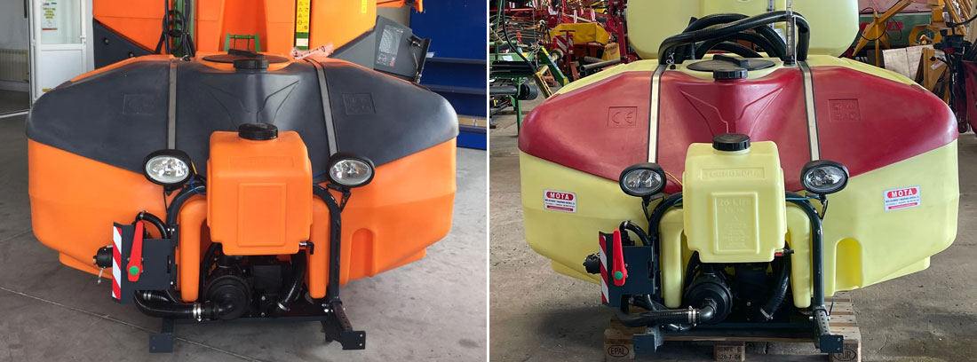 Depósitos auxiliares delanteros Evolution 1600 l. Tecnospra Europa.