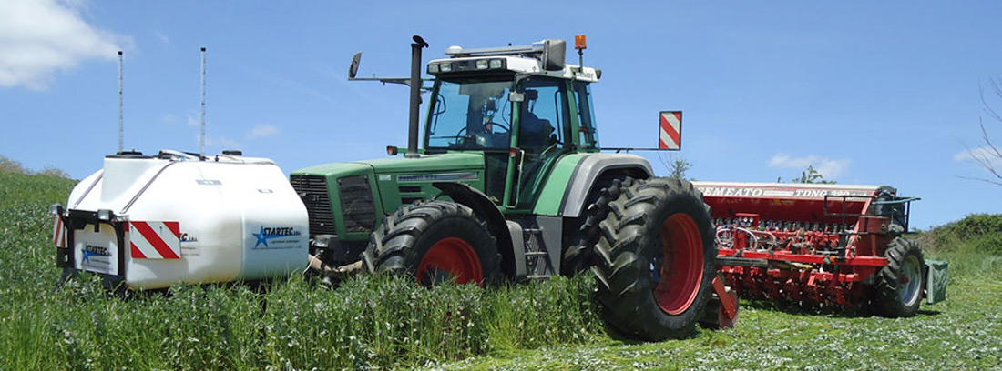 Tecnospra Europa. Auxiliary front tank. Fertilization.